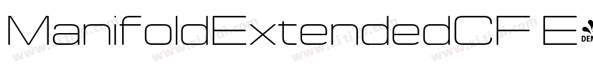 ManifoldExtendedCF E字体转换